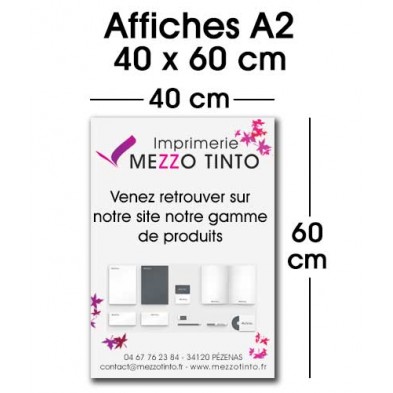 Affiche A2, impression affiche format A2 et 40x60 cm - Rapid Flyer